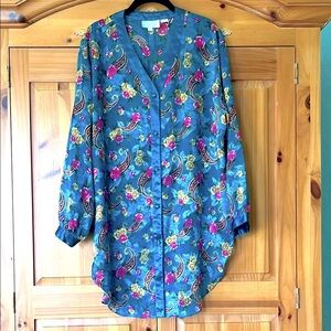 🌟HP🌟VINTAGE Sheer Floral Nightgown